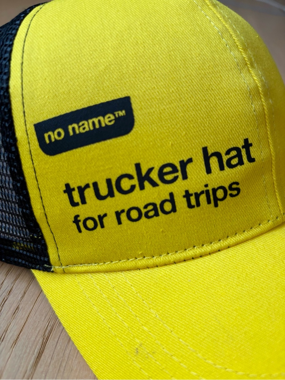 no name trucker hat for road trips VIRAL YELLOW CANADA EXCLUSIVE, Adult O/S